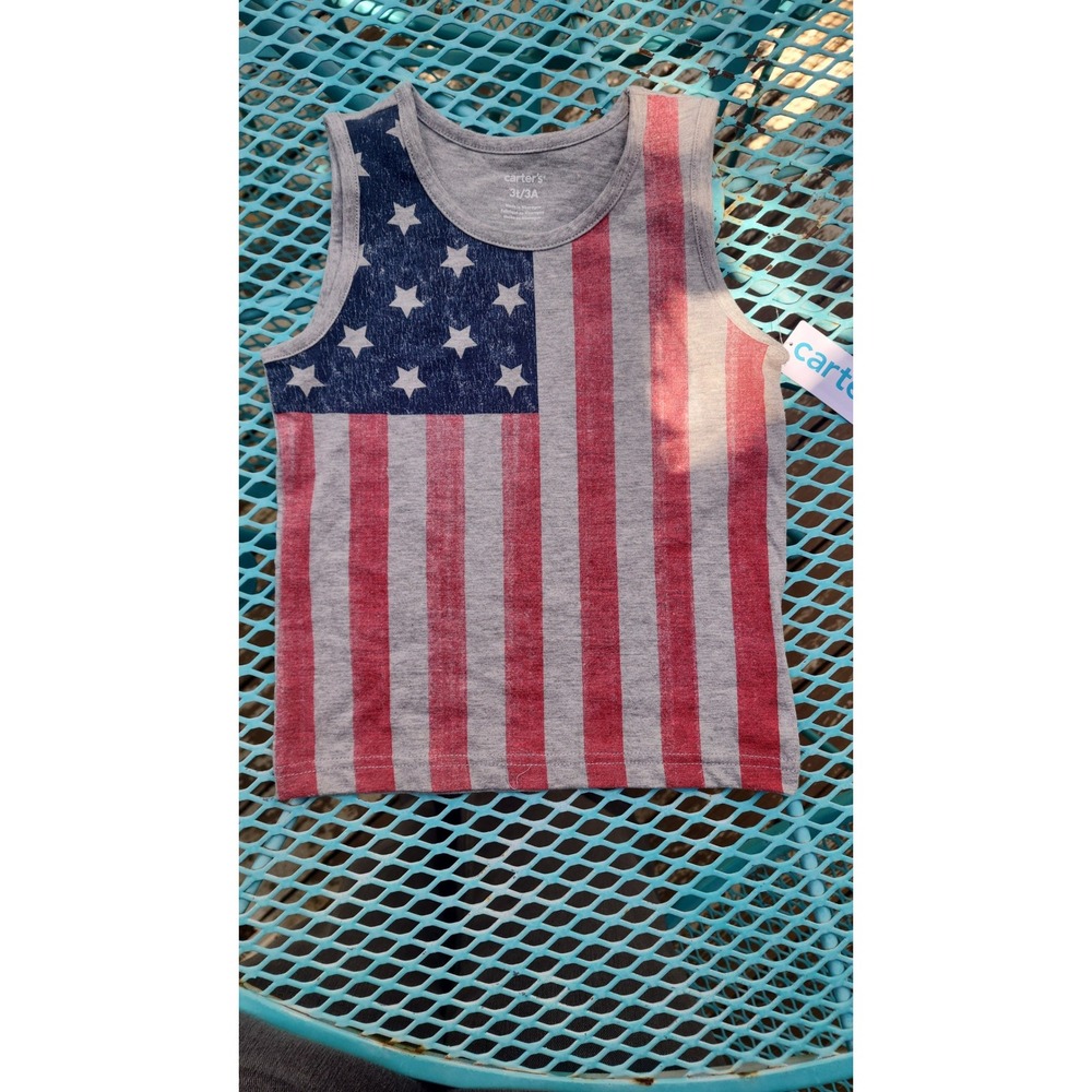 NWT Carter's American Flag tank 3t